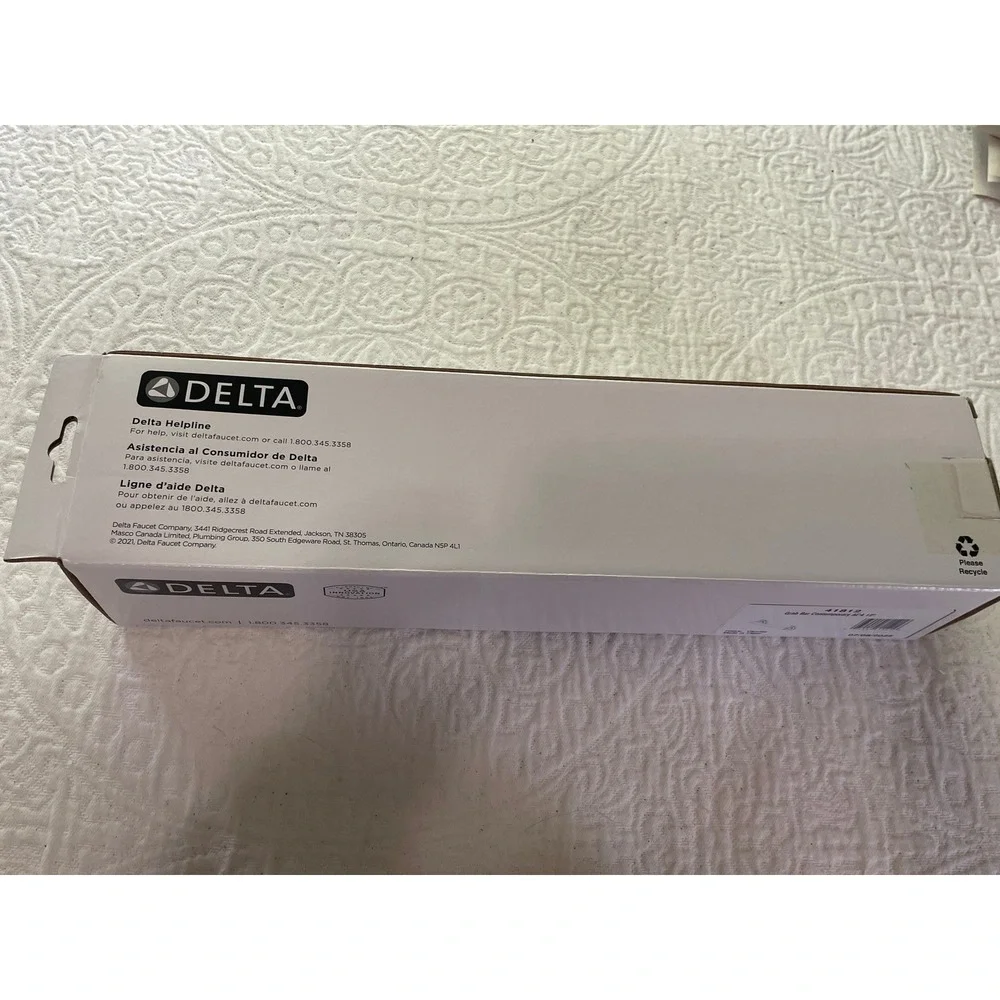 NIB Delta‎ 41812 Grab Bar Contemporary ADA 12 Inch Chrome Bathroom Safety Rail